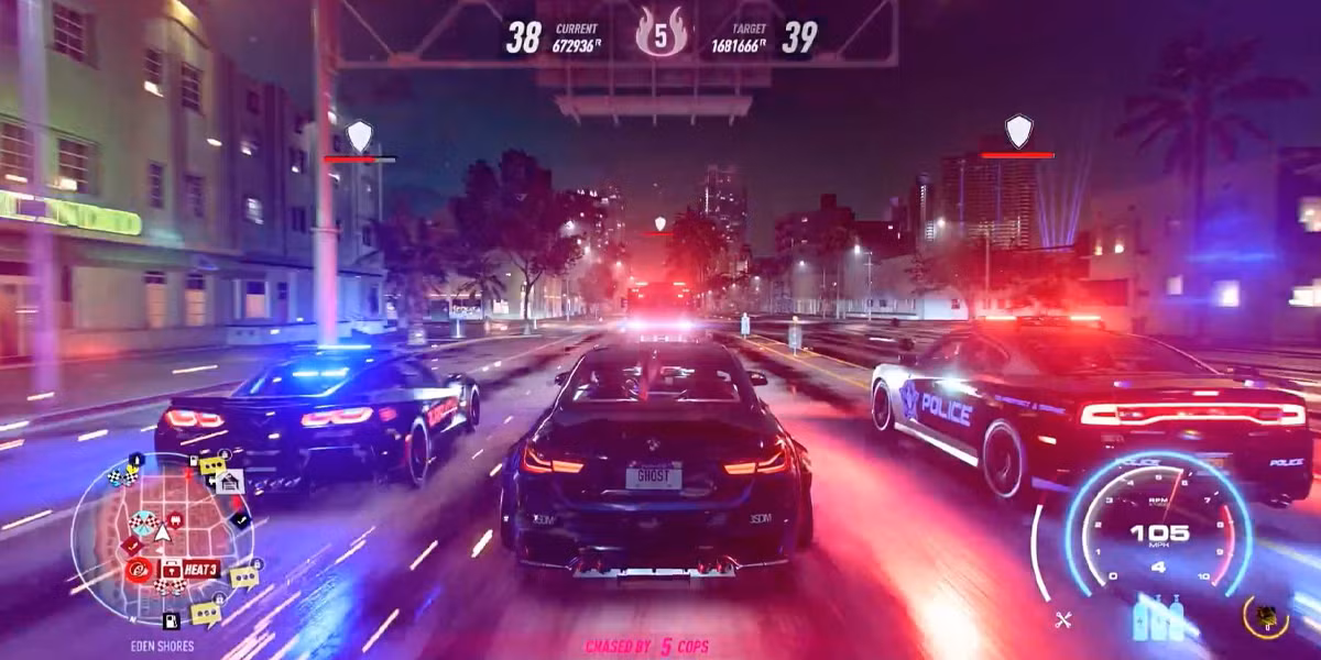 محیط بازی Need for Speed Heat